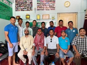 एन्फाका केन्द्रिय सदस्य मल्ललाई धनगढीमा बधाई तथा सम्मान 